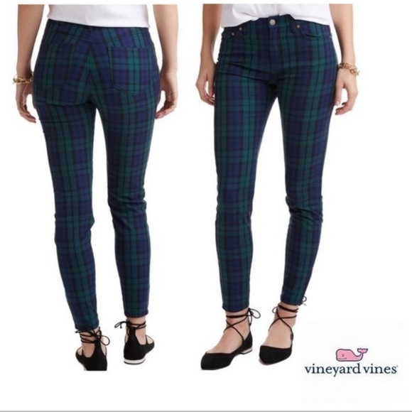 Vineyard Vines Jamie Blackwatch Print pants size 14 & 12 - Picture 9 of 12